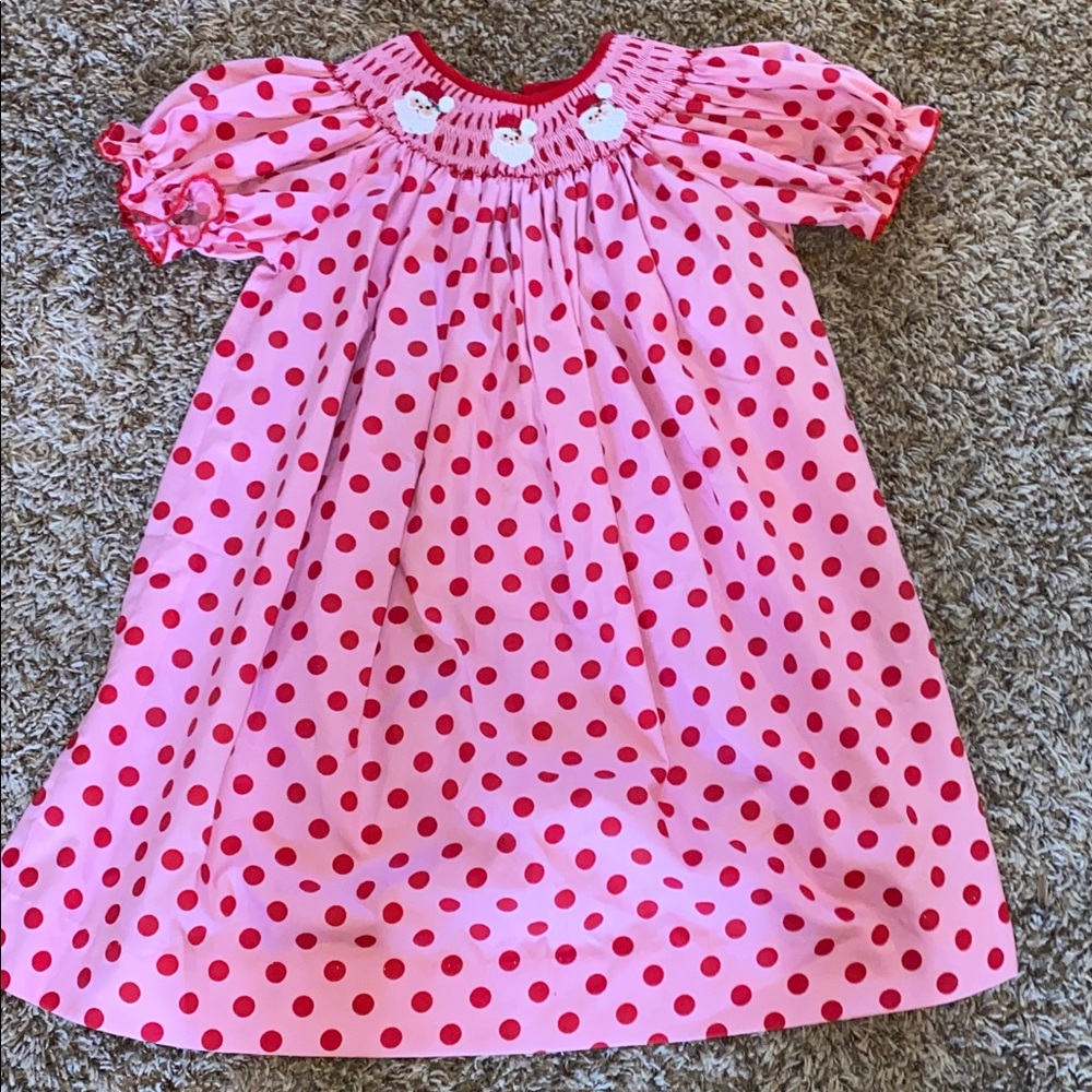 Gorgeous Santa Smocked Dress